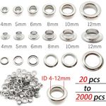 Eyelet with Washer Leather Craft Repair Grommet 4mm 5mm 6mm 8mm 10mm 12mm