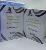 GOLDEN AGE COMIC BACKING BOARDS & RESEALABLE BAGS x 100 (NEW•SEALED)..