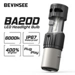 BA20D LED Motorcycle Headlight Bulb Hi/Lo Beam For KTM EXC 125 200 250 300 380