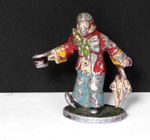 Vintage Mr Grock Circus Clown by Wendal, c1948, Aluminium Mini Figure. 6.2cms