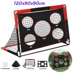 2in1 Soccer Goal Net Pop Up Kids Football Goa Target Net Training For Playground