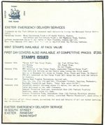 GB STRIKE POST Exeter Emergency Delivery Service Devon Strike Notice A1971.30