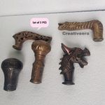 Set of 5 Handmade Victorian Antique Handle For Vintage Wooden Walking Stick Cane