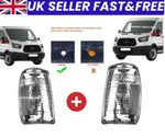 FOR FORD TRANSIT MK8 WING MIRROR INDICATOR LENS COVER LEFT + RIGHT SET 2014 ONWA