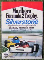SILVERSTONE MARLBORO FORMULA II TROPHY OFFICIAL PROGRAMME 8 JUN 1980