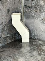 RWSB4 65mm Square 112 Degree Adjustable Offset Bend White, Black and Brown