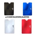 4 x RFID Blocking Cards/Sleeves. Credit/Debit Card Blocker Protector