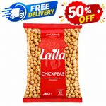 LAILA Chickpeas 2kg – Dried Chick Peas for Cooking, Curry & Healthy Meals