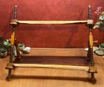 Antique Mahogany Victorian Tapestry Stretcher, Needlepoint Embroidery Frame