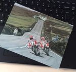 Isle Of Man TT Hislop & Fogarty LARGE Print Postcard By Rod Organ Ltd Ed. 8”x6”