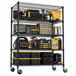 MZG Storage Rack Tool Shelf Garage Shelving Wire Heavy Duty Shelves Adjustable