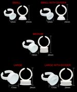 Ink Tattoo Eyelash Cups Microblading Rings Pigment Makeup Glue Holder 10 100pcs 