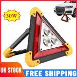 30W Car Breakdown Triangle LED Emergency Safety Stop Sign with Red Warning Light