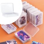 1-50 Pack Clear Plastic Trading Card Storage Box Holder Playing Game Cards Case