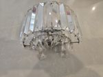 Laura Ashley Vienna Crystal And Chrome Wall Light - great condion