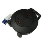 Camping Electric Extension Reel 15M (4 Way Electric Hook Up Lead Campsite Power)