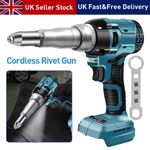 Fit Makita 18V Li-ion Battery Cordless Electric Rivet Gun Brushless with LED UK