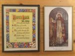 Two small framed vintage blessings.