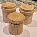 Wooden display stands plinths, sculpture, needle felting, ceramics, glass, craft