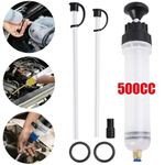 500ML Car Oil Fluid Extractor Fluid Syringe Pump Manual Suction Transfer Filling
