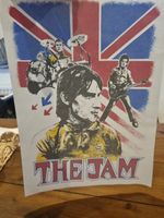 Vintage Original 80s The Jam Heat Transfer Original T-shirt Transfer  Large Rare