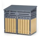 Lockable Garden Patio Wheelie Bin Shed Bicycle Bike Tool Storage House Container