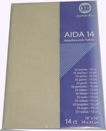 AIDA 14 Count cross stitch fabric - 39 cm x 45 cm