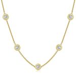 1ct 2.5mm Bubble Choker Lab-Created Necklace VVS1/D/Excellent Diamond Test Pass