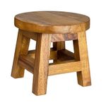 wooden milking stool - heavy duty 40mm crossbar version, kids stool, plant stand