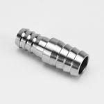 304 Stainless Steel Reducer Barbed Straight Joiner Pipe Connector Tubing Fitting