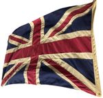 Union Flag Sewn Cotton 90 x 150cm 3 x 5 Feet New With Vintage Look British Flag