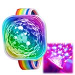 Disco Ball Wristband,Disco Wristband Led Stage Light Watch,Disco Mix 