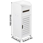 White Bathroom Bedroom Cabinet Drawer Shelf Cupboard Storage Free Standing Floor
