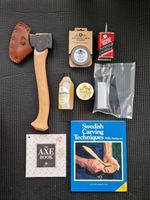 Gransfors Bruk Large Carving Axe – Unused – Complete Carving & Care Kit – Sweden