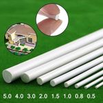 5x ABS Styrene Plastic Round Rod Bar Strip Modelling 1/2/3/4/5/6mm Diameter