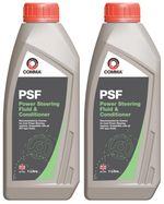 2x Comma - PSF Power Steering Fluid & Conditioner Oil Lubricant 1L = 2L