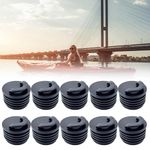 10pcs Canoe Kayak Boat Scupper Hole Plugs Stopper Drain Black Nylon Bungs Durble