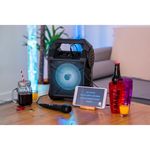 Wicked Gizmos Portable Karaoke Boombox with Bluetooth Mic and LED Lights
