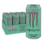 Monster Ultra Vice Guava Energy Drink 12 x 500ml Cans Free Delivery UK