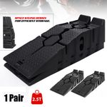 Non-slip Heavy Duty 2.5 Ton Plastic Car Lifting Ramps Automotive Vehicle Garage