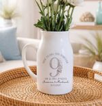 9 Year Anniversary Vase Personalised Gift For Couples Small Flower Jug Mr Mrs