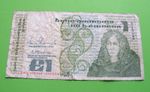 Ireland 1988 One Pound Banknote Old Irish B Series £1 Note