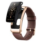 Huawei TalkBand B6 Width Bluetooth Smart Bracelet Leather Wristbands -Brown