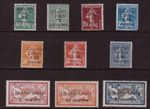 Lebanon 1924 French Stamps Overprinted "Grand Liban" mint selection