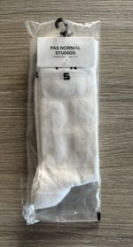 Pas Normal Studios Mechanism Thermal Socks Large New White Crew Socks