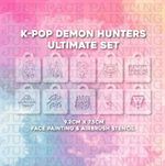 Kpop Stencils Set of 10 | Face Painting Stencil