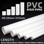 20-315mm White PVC Round Tube / Pipe Solvent Weld Length 2cm 5cm 8cm 10cm ~ 50cm