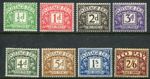GB 1937-38 postage due wmk GviR ½d-2s6d SG D.27-D.34 hinged mint (cat. £225 u/m)