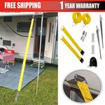 For Fiamma F45S Tie Down S Kit Caravan Awning Canopy Wind Storm Straps Yellow