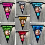 PERSONALISED Photo BIRTHDAY BUNTING BANNER PARTY  18th 21st 30th 40th 50 60